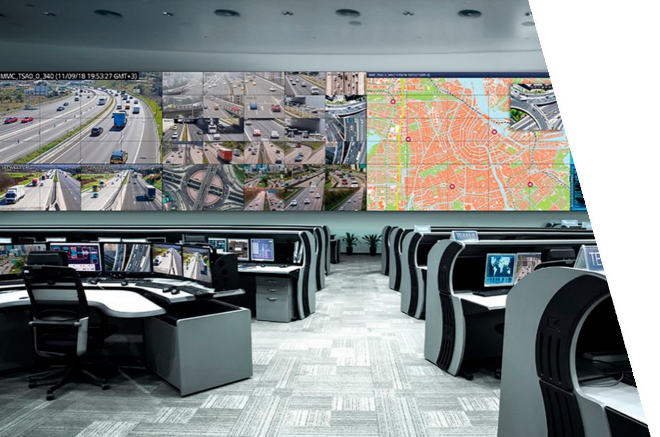 Video wall para cámaras de seguridad
