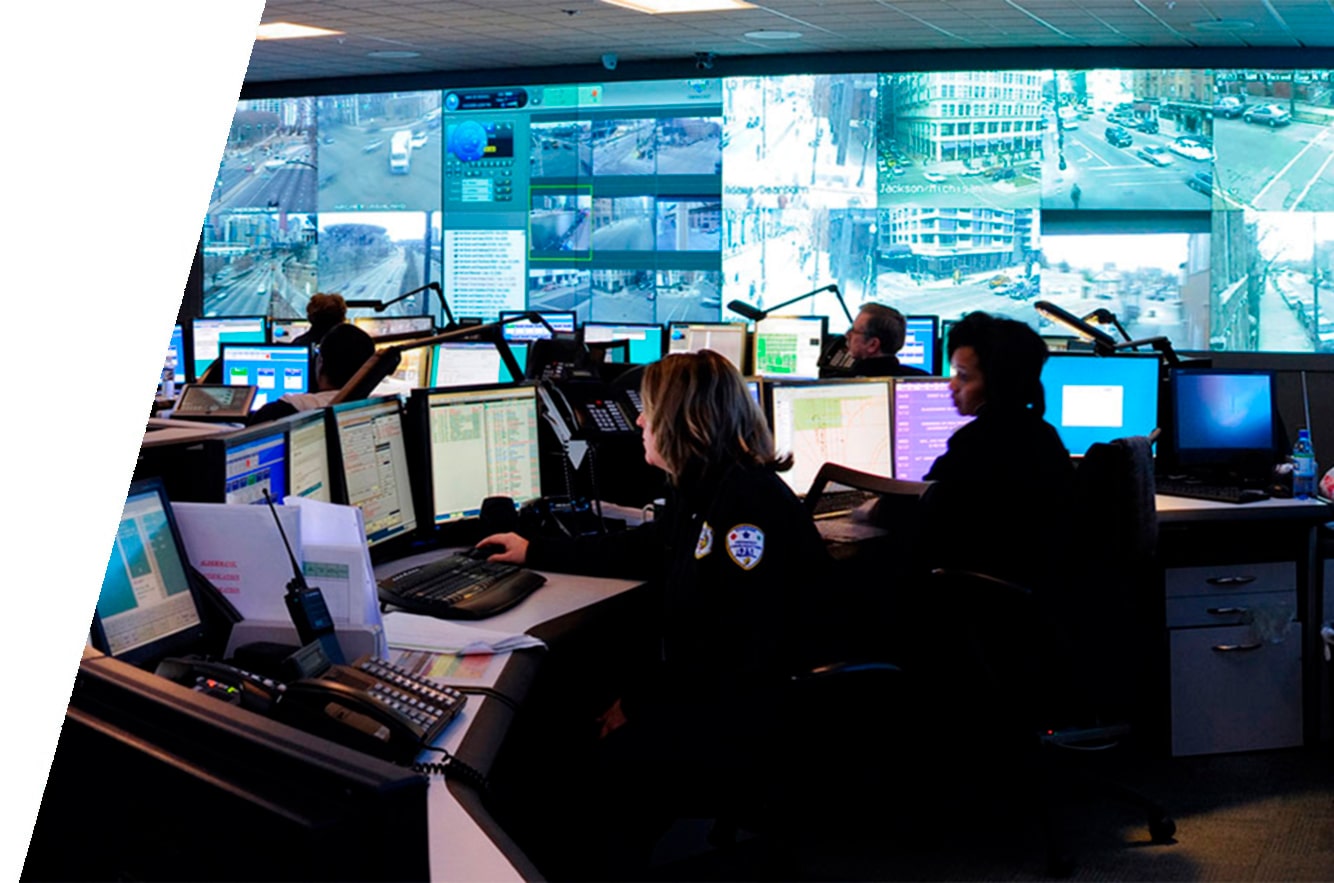 Video wall para cámaras de seguridad