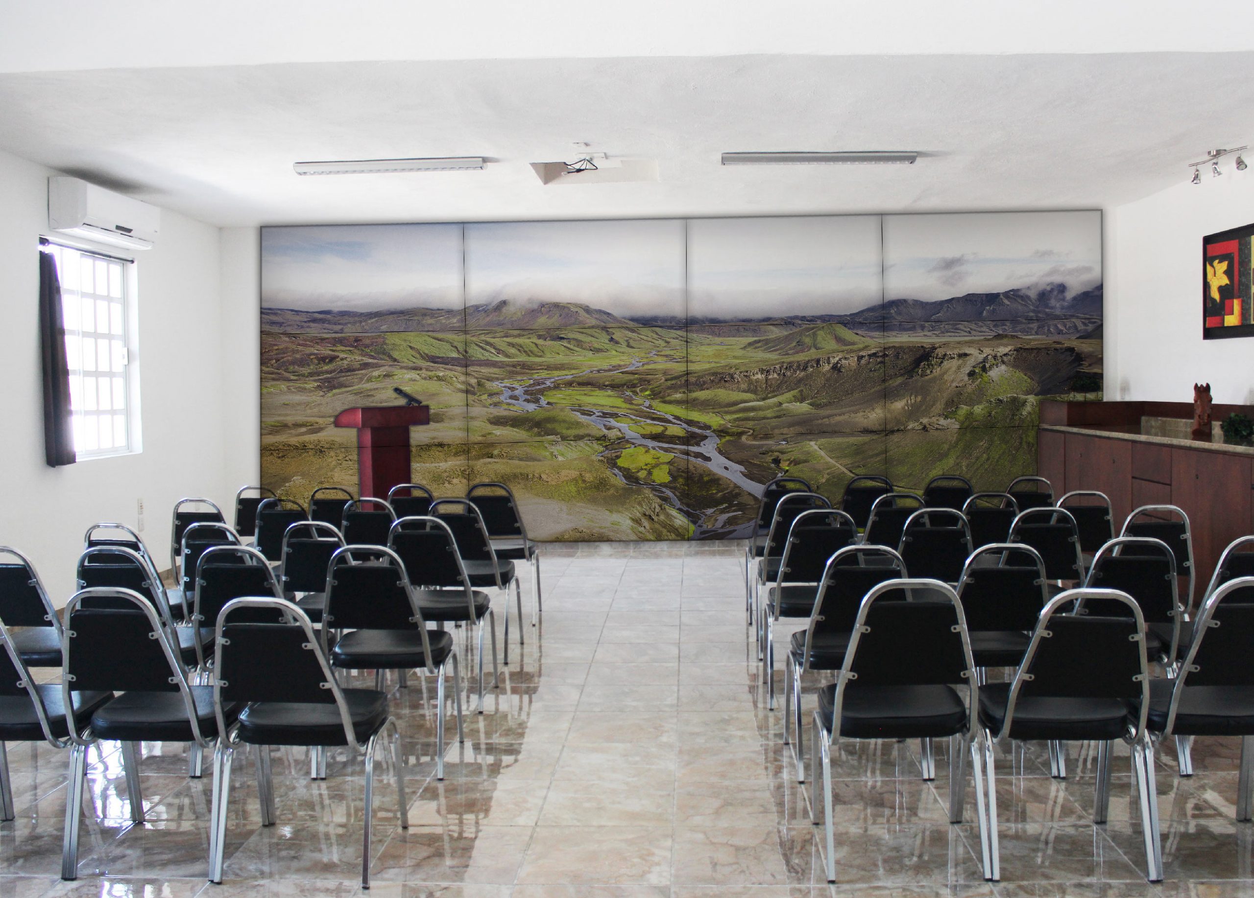 Video wall para salas de capacitación