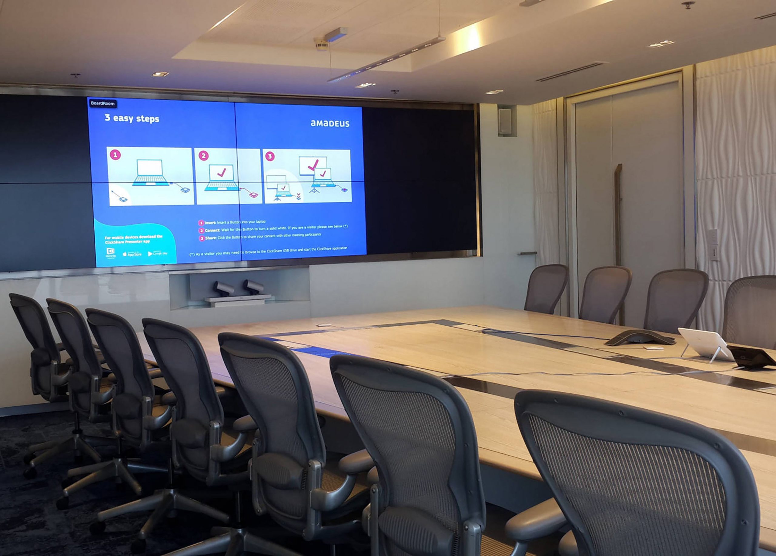 Video wall para salas de videoconferencia