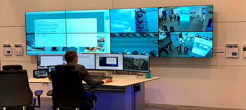 Video wall para cámaras de seguridad