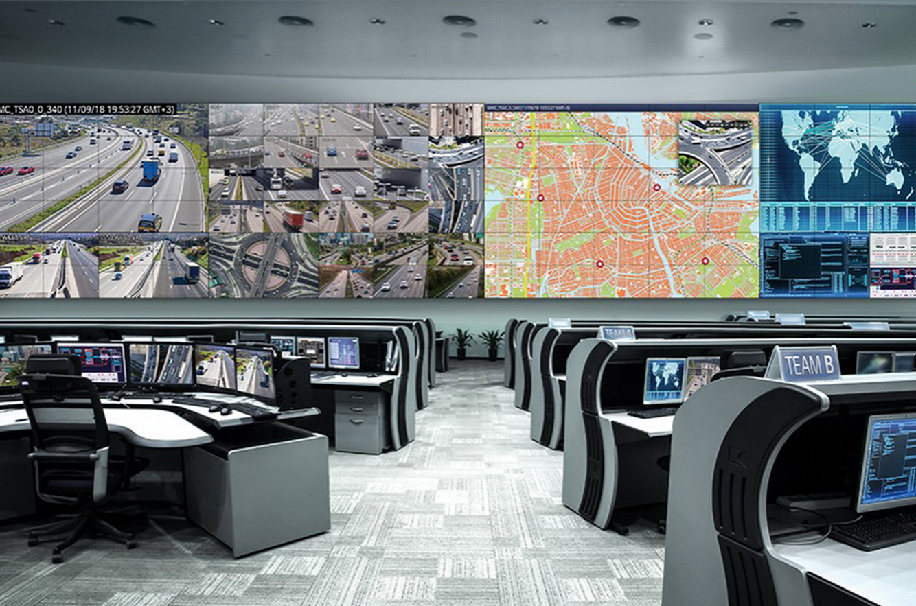 Video wall para cámaras de seguridad