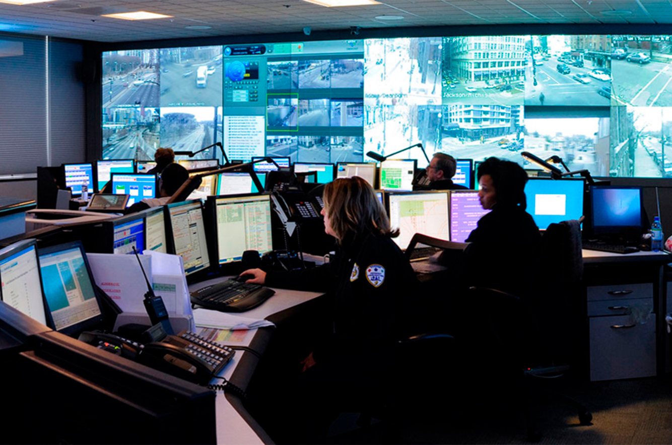 Video wall para cámaras de seguridad