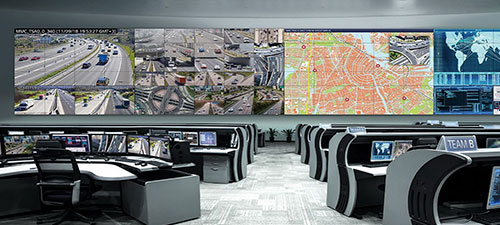 Video wall para cámaras de seguridad