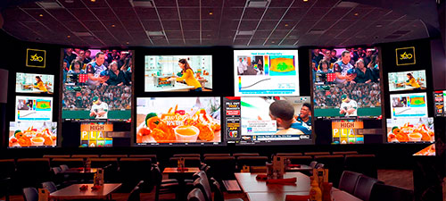 Video wall para casinos