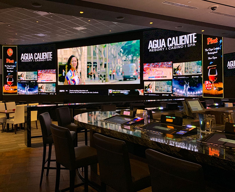 Video wall para casinos