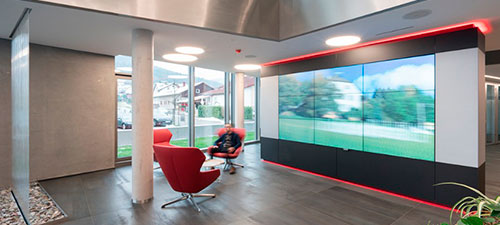 Video wall para oficinas