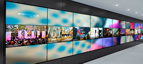 Video wall para publicidad