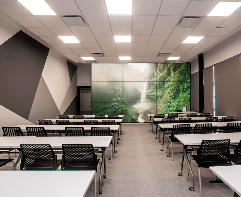 Videowall para salas de capacitación